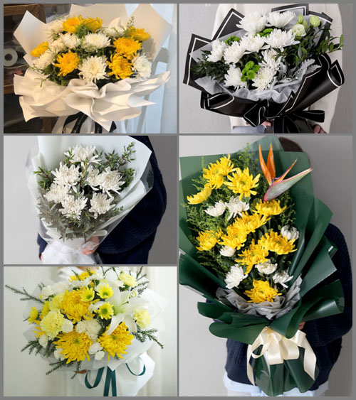 山西晋城高平市建宁乡东庙村白事花束代送